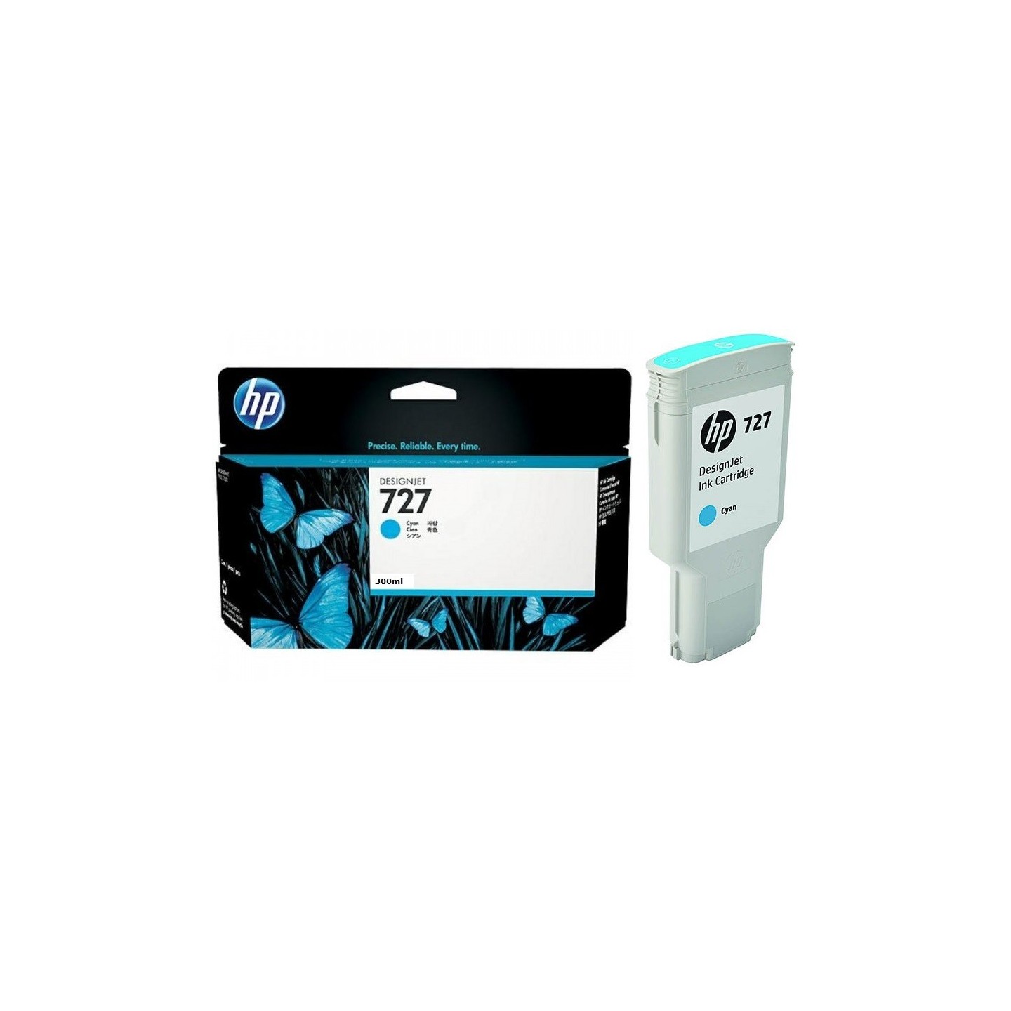 Cartouche Cyan Haute capacité HP pour Designjet T1500 / T2500 / T920 (N°727)