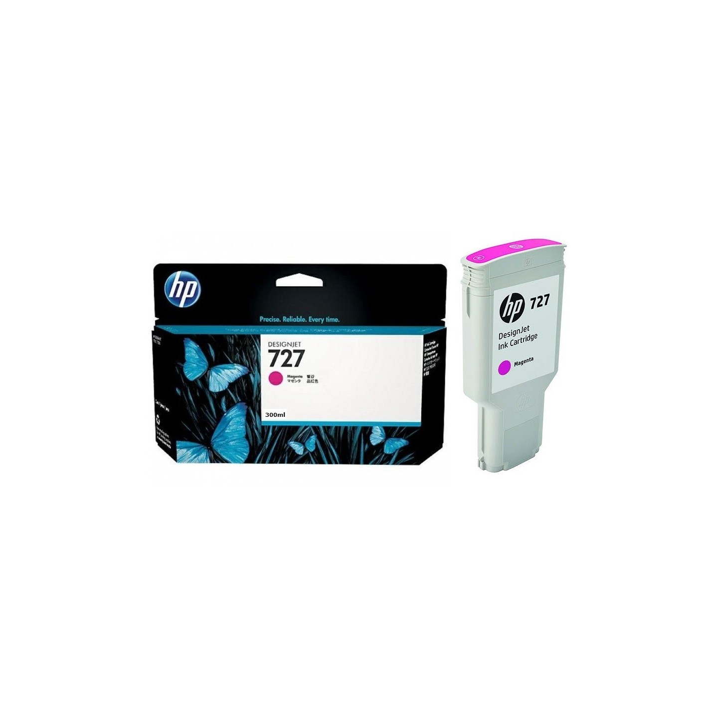 Cartouche Magenta Haute capacité HP pour Designjet T1500 / T2500 / T920 (N°727)