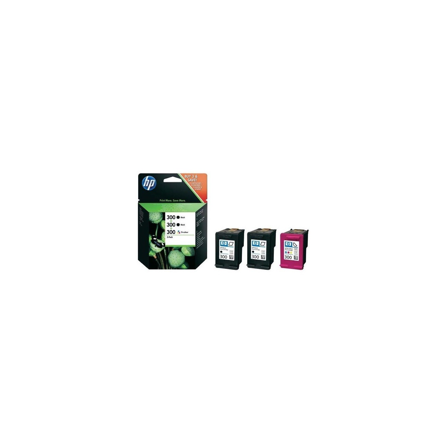 Pack de 2 Cartouches : 1 noire + 1 couleur, HP N°300 pour deskjet D2560 (N°300)