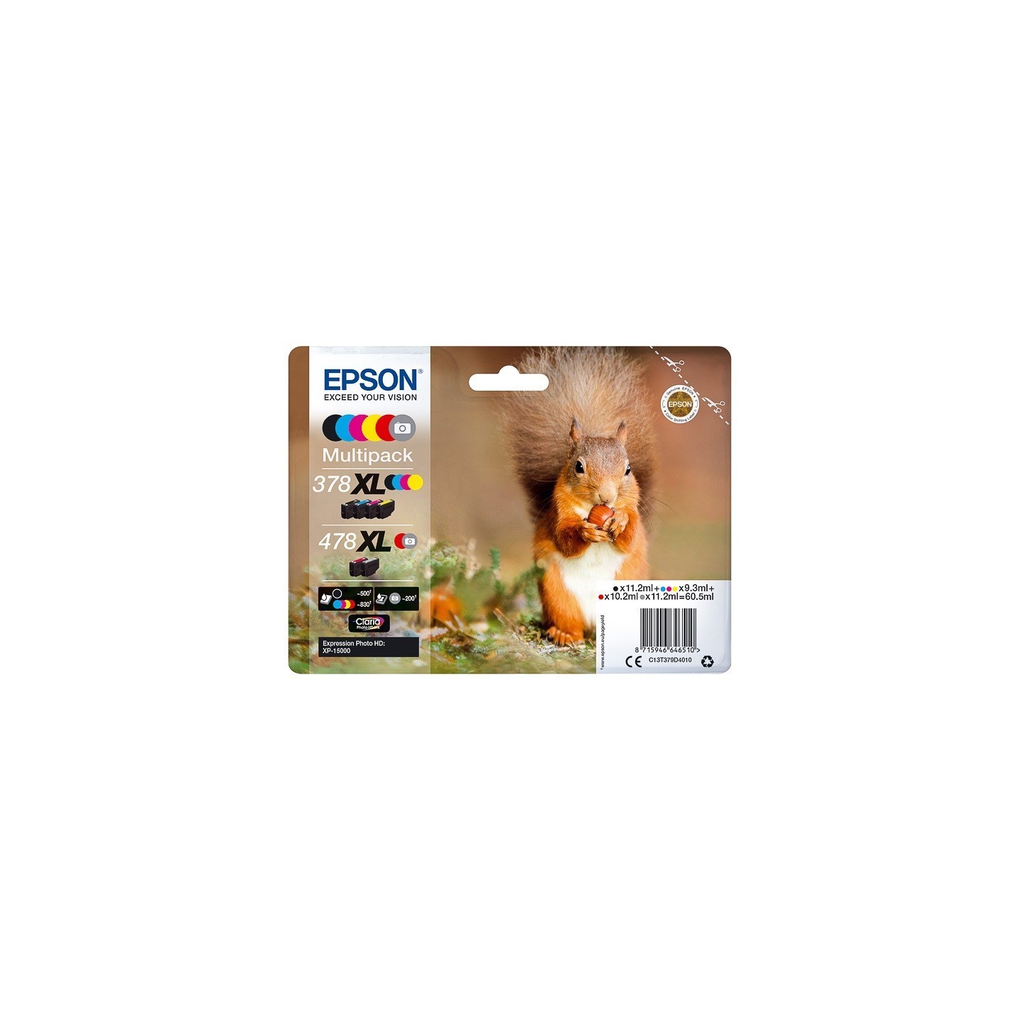 Cartouche Rouge XL Epson pour Expression Premium XP 15 000 HD ... - (n°478XL - Ecureuil) 