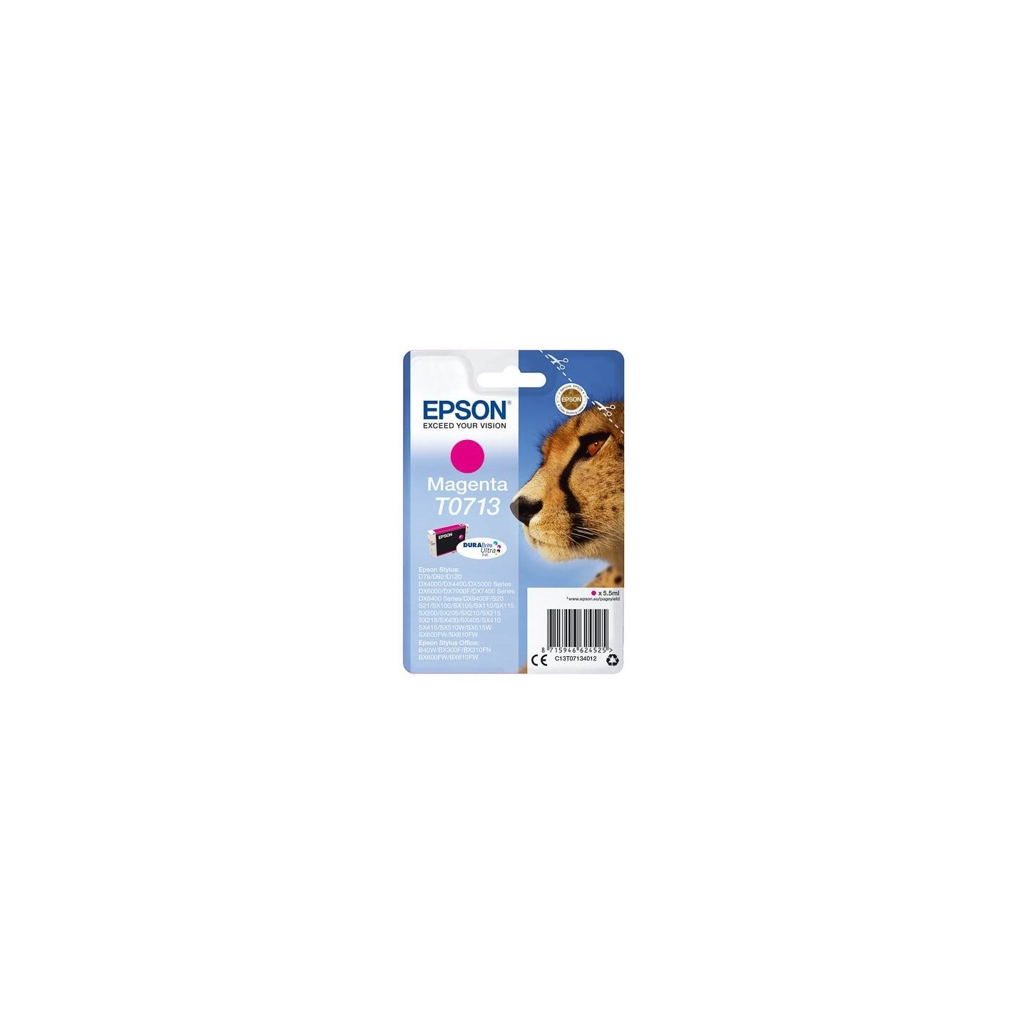 Cartouche d'encre magenta Epson pour Stylus DX6050 / 4000 / 5000, Toner Express : achat en ligne de Cartouche d'encre magenta Ep