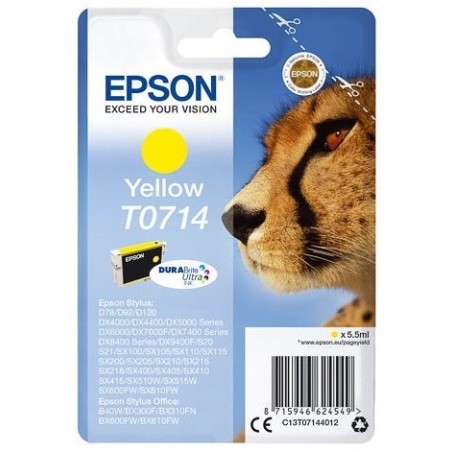 Cartouche d'encre jaune Epson pour Stylus DX6050 / 4000 / 5000, Toner Express : achat en ligne de Cartouche d'encre jaune Epson 