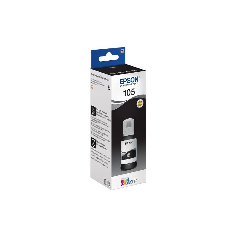 Cartouche Noir Haute Capcité Epson pour EcoTank ET-7700 (N°105)