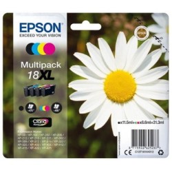 Multipack paquerette haute capacité EPSON pour Expression Home XP-205 / XP-30 ... (N°18XL), Toner Express : achat en ligne de Mu