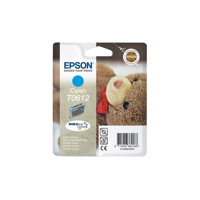 Cartouche d'encre Espon T0612 Cyan, Toner Express : achat en ligne de Cartouche d'encre Espon T0612 Cyan pour imprimante