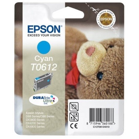 Cartouche d'encre Espon T0612 Cyan, Toner Express : achat en ligne de Cartouche d'encre Espon T0612 Cyan pour imprimante