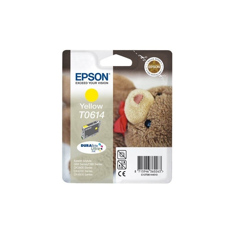Cartouche d'encre Espon T0614 Jaune, Toner Express : achat en ligne de Cartouche d'encre Espon T0614 Jaune pour imprimante