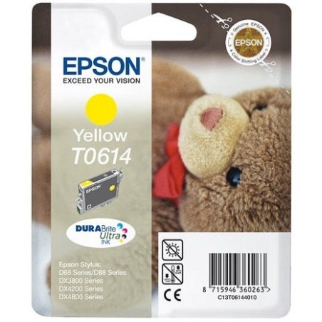 Cartouche d'encre Espon T0614 Jaune, Toner Express : achat en ligne de Cartouche d'encre Espon T0614 Jaune pour imprimante