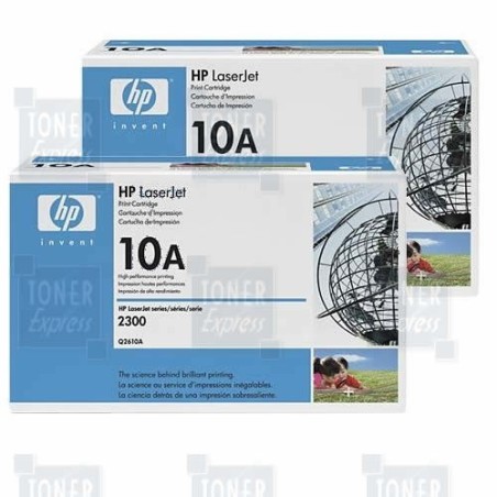 Toner  HP pour LaserJet 2300 pack 2 (10A), Toner Express : achat en ligne de Toner  HP pour LaserJet 2300 pack 2 (10A) pour impr
