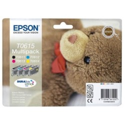 Pack de 4 cartouches EPSON T0611 T0612 T0613 T0614 (Cyan/Magenta/Jaune/Noire), Toner Express : achat en ligne de Pack de 4 carto