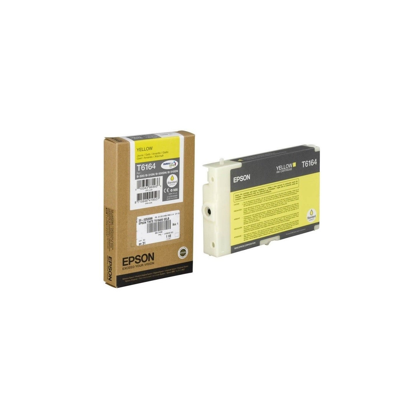 Cartouche d'encre jaune Epson pour MicroPiezo B300 / B500DN, Toner Express : achat en ligne de Cartouche d'encre jaune Epson pou