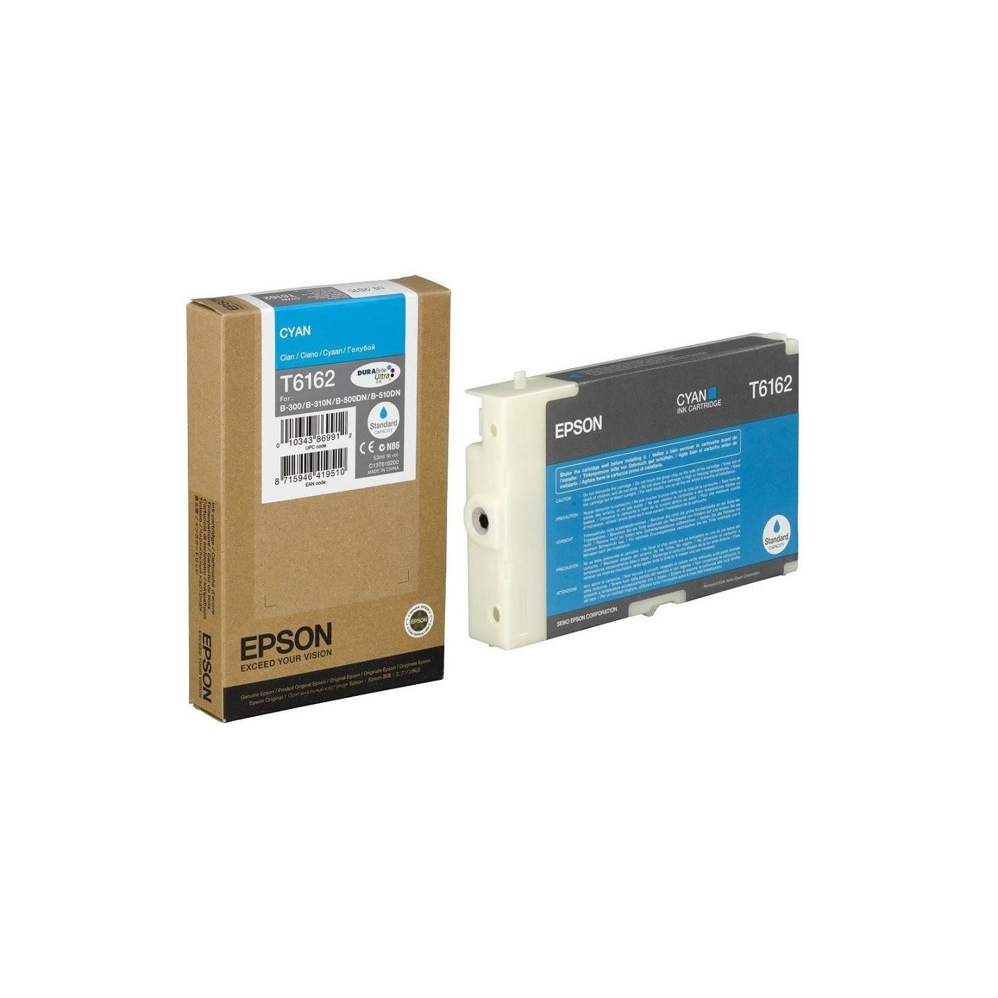 Cartouche d'encre cyan Epson pour MicroPiezo B300 / B500DN, Toner Express : achat en ligne de Cartouche d'encre cyan Epson pour 