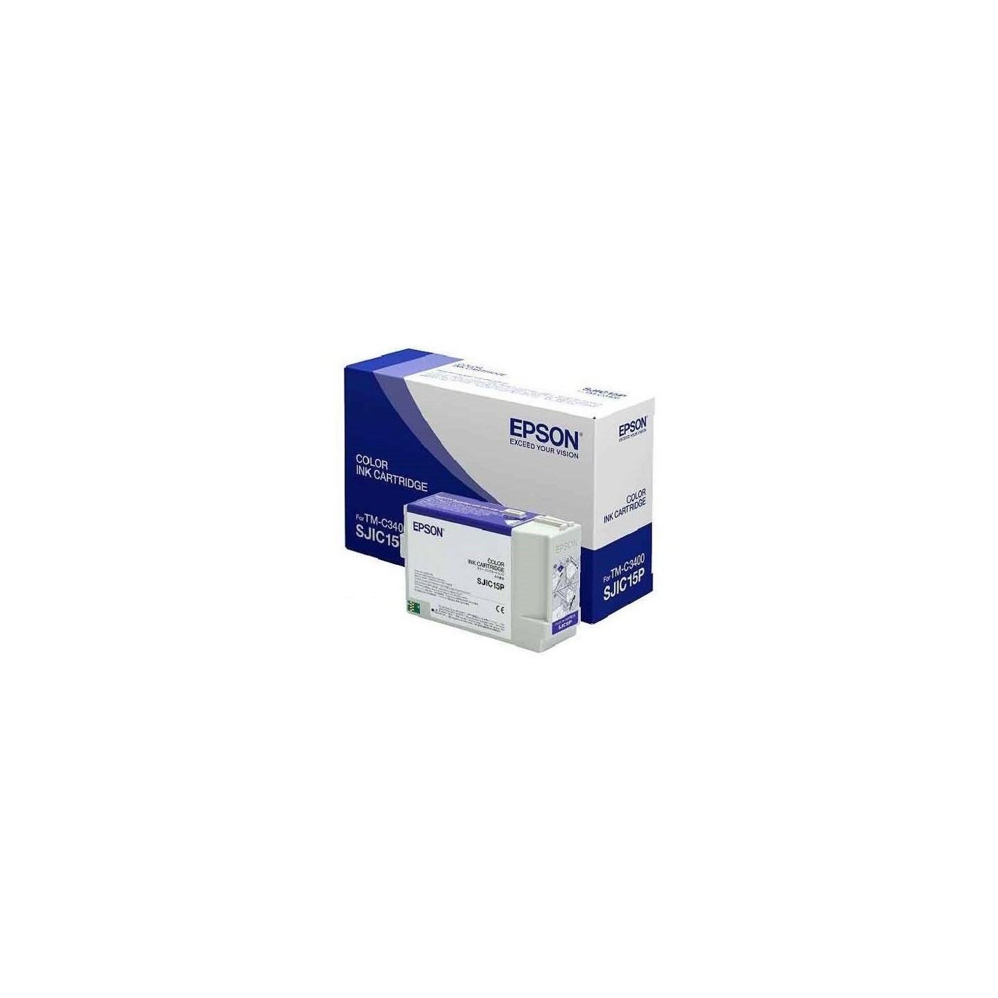 Cartouche d'encre 3 Couleurs EPSON (26.3 ml) pour Imprimante TM-C3400 (SJIC15P)