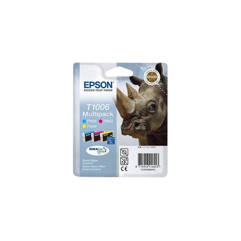 Multipack 3 Couleurs (série T100)  EPSON B40W, BX600FW, SX600FW, Toner Express : achat en ligne de Multipack 3 Couleurs (série T