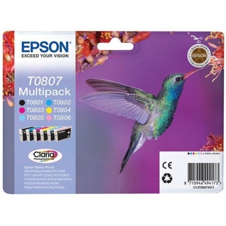 Multipack Claria Technologie pour Epson R265 / RX560 / R360, Toner Express : achat en ligne de Multipack Claria Technologie pour