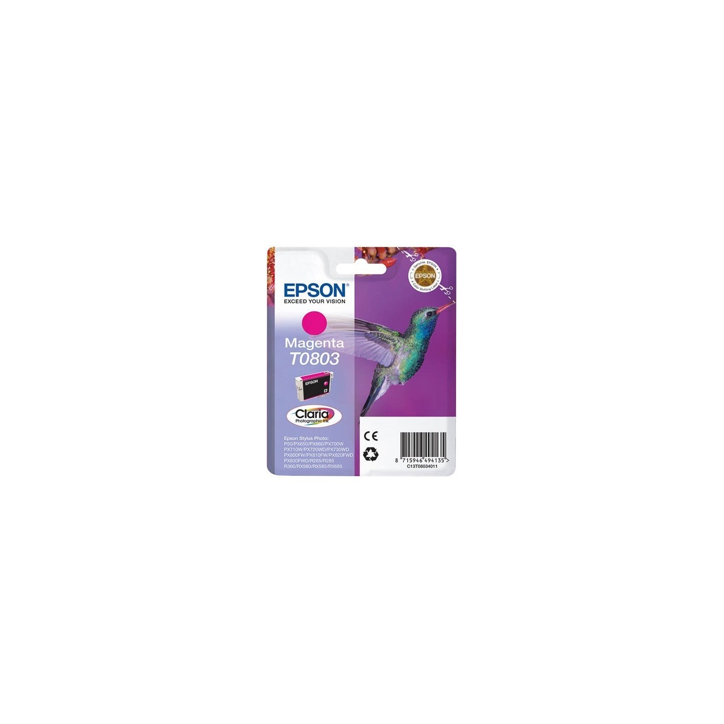 Encre magenta Claria Technologie pour Epson R265 / RX560 / R360, Toner Express : achat en ligne de Encre magenta Claria Technolo