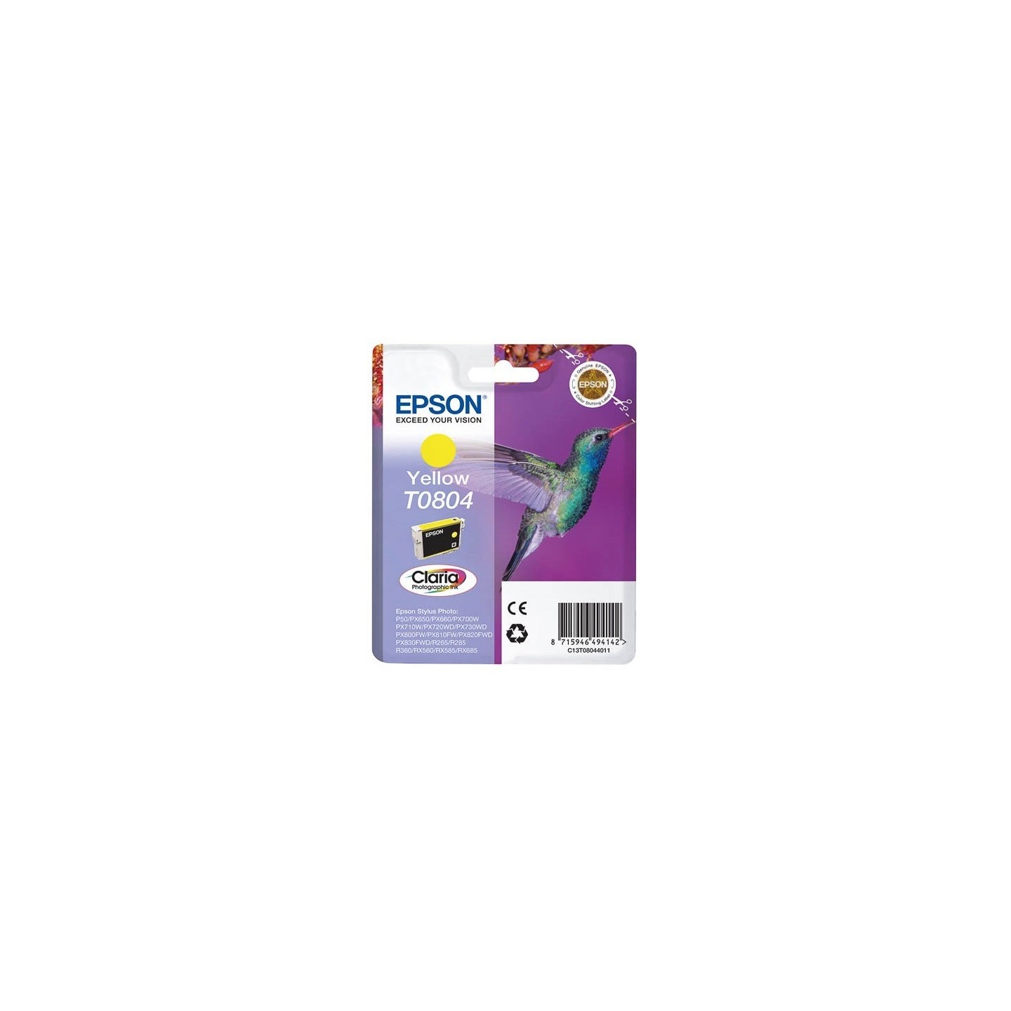 Encre jaune Claria Technologie pour Epson R265 / RX560 / R360, Toner Express : achat en ligne de Encre jaune Claria Technologie 