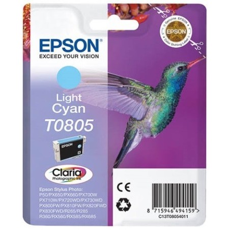 Encre light cyan Claria Technologie pour Epson R265 / RX560 / R360, Toner Express : achat en ligne de Encre light cyan Claria Te