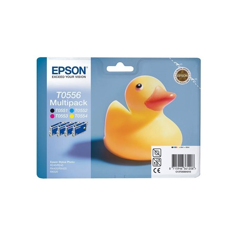 Cartouche d'encre Epson Lot T0551/T0552/T0553/T0554, Toner Express : achat en ligne de Cartouche d'encre Epson Lot T0551/T0552/T
