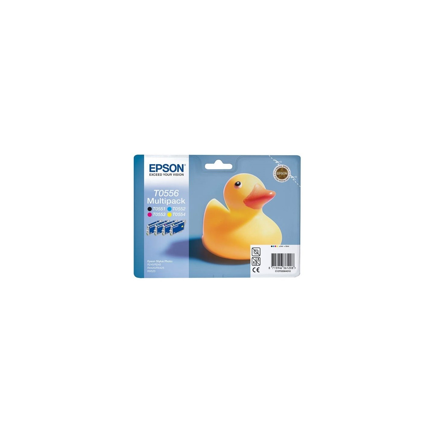 Cartouche d'encre Epson Lot T0551/T0552/T0553/T0554, Toner Express : achat en ligne de Cartouche d'encre Epson Lot T0551/T0552/T
