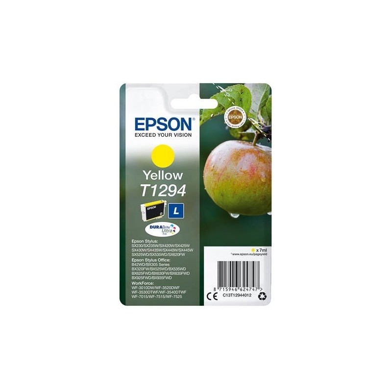 Cartouche jaune Epson pour stylus BX305F / BX320FW / SX420W..., Toner Express : achat en ligne de Cartouche jaune Epson pour sty