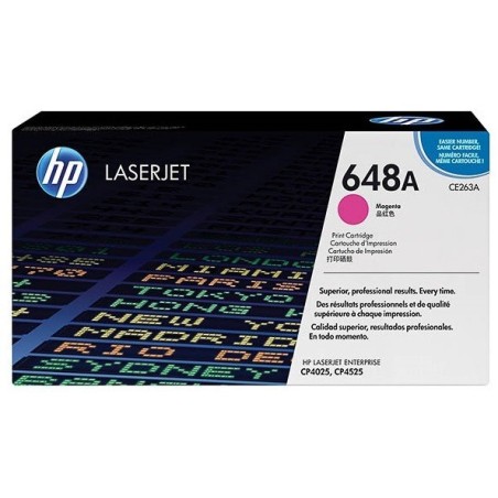 Toner magenta pour imprimante HP ColorLaserJet CP4025 / CP4525  (648A), Toner Express : achat en ligne de Toner magenta pour imp