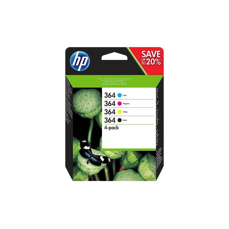 Pack de 4 cartouches HP N°364 / N°178 pour photosmart B8550 / C5380...(SD534)(J3M82AE), Toner Express : achat en ligne de Pack d