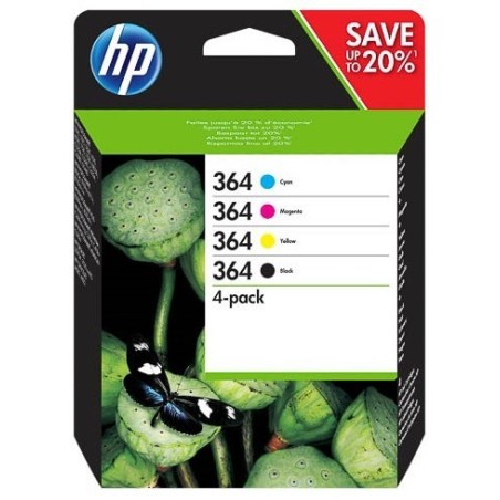 Pack de 4 cartouches HP N°364 / N°178 pour photosmart B8550 / C5380...(SD534)(J3M82AE), Toner Express : achat en ligne de Pack d