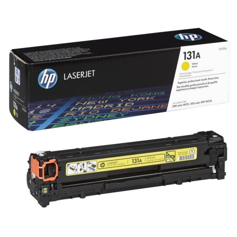 Toner jaune HP pour laserjet Pro 200 M276 / M251 ... (131A), Toner Express : achat en ligne de Toner jaune HP pour laserjet Pro 