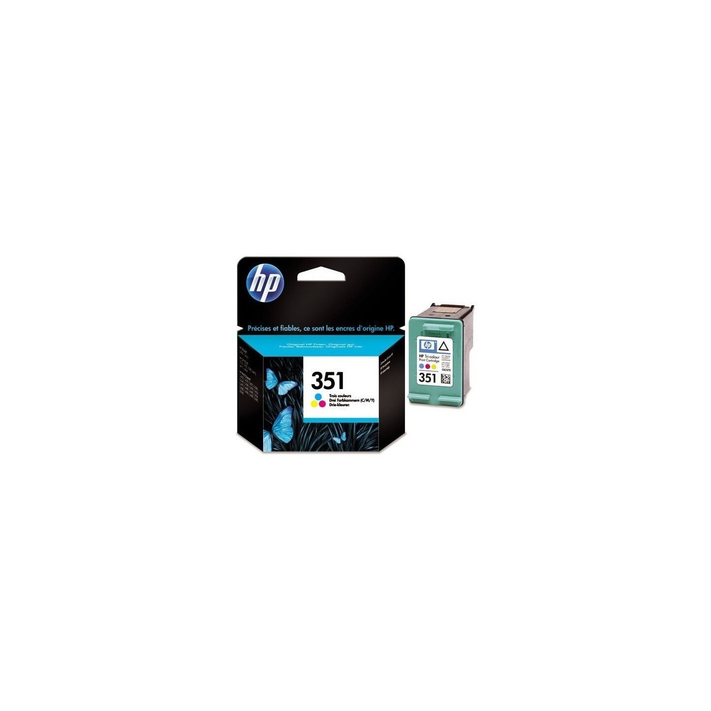 Cartouche d'encre couleur HP pour Officejet J5780 (N°351 / N°141), Toner Express : achat en ligne de Cartouche d'encre couleur H