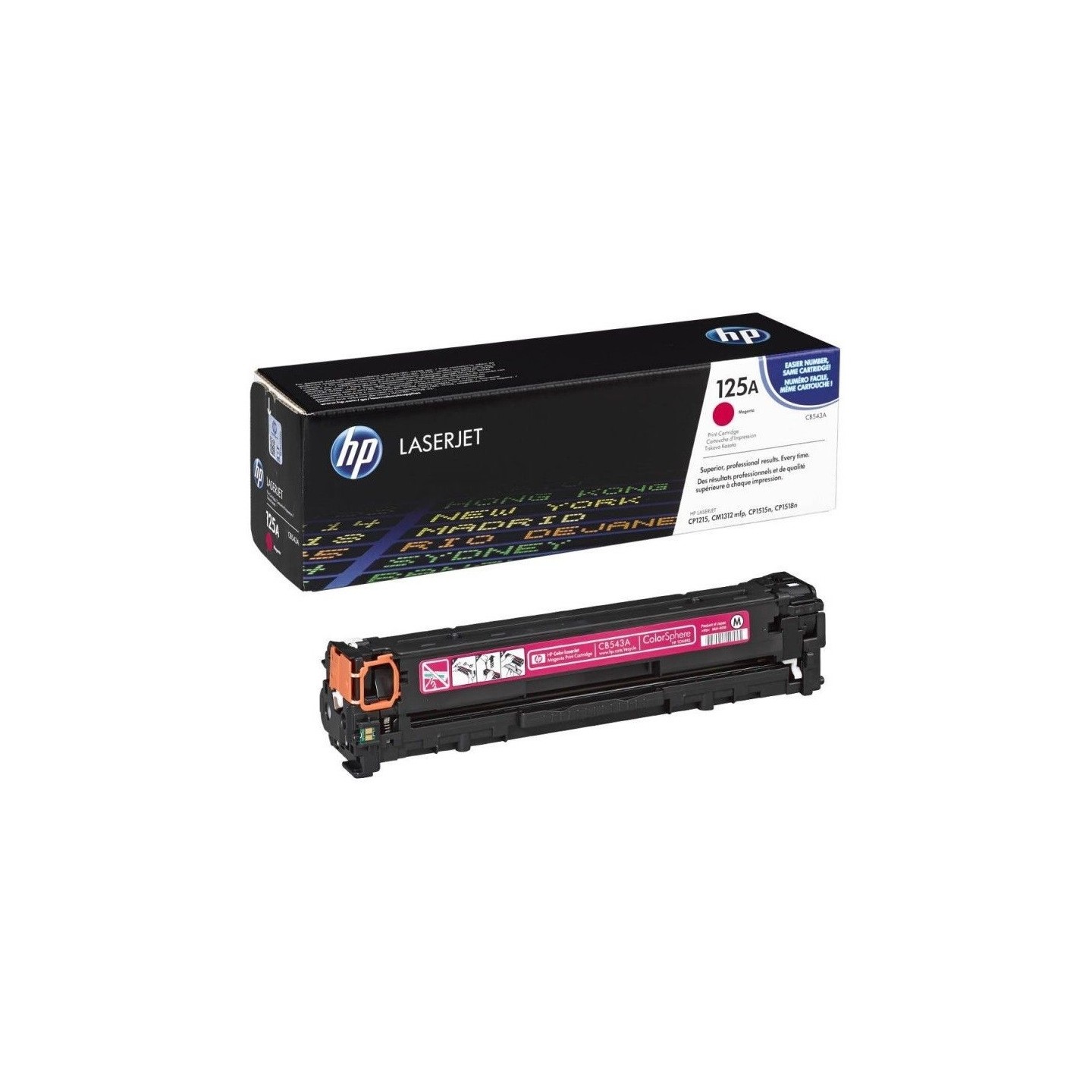 Toner magenta HP pour Colorlaserjet CP 1215 / 1515 / 1518 (125A), Toner Express : achat en ligne de Toner magenta HP pour Colorl