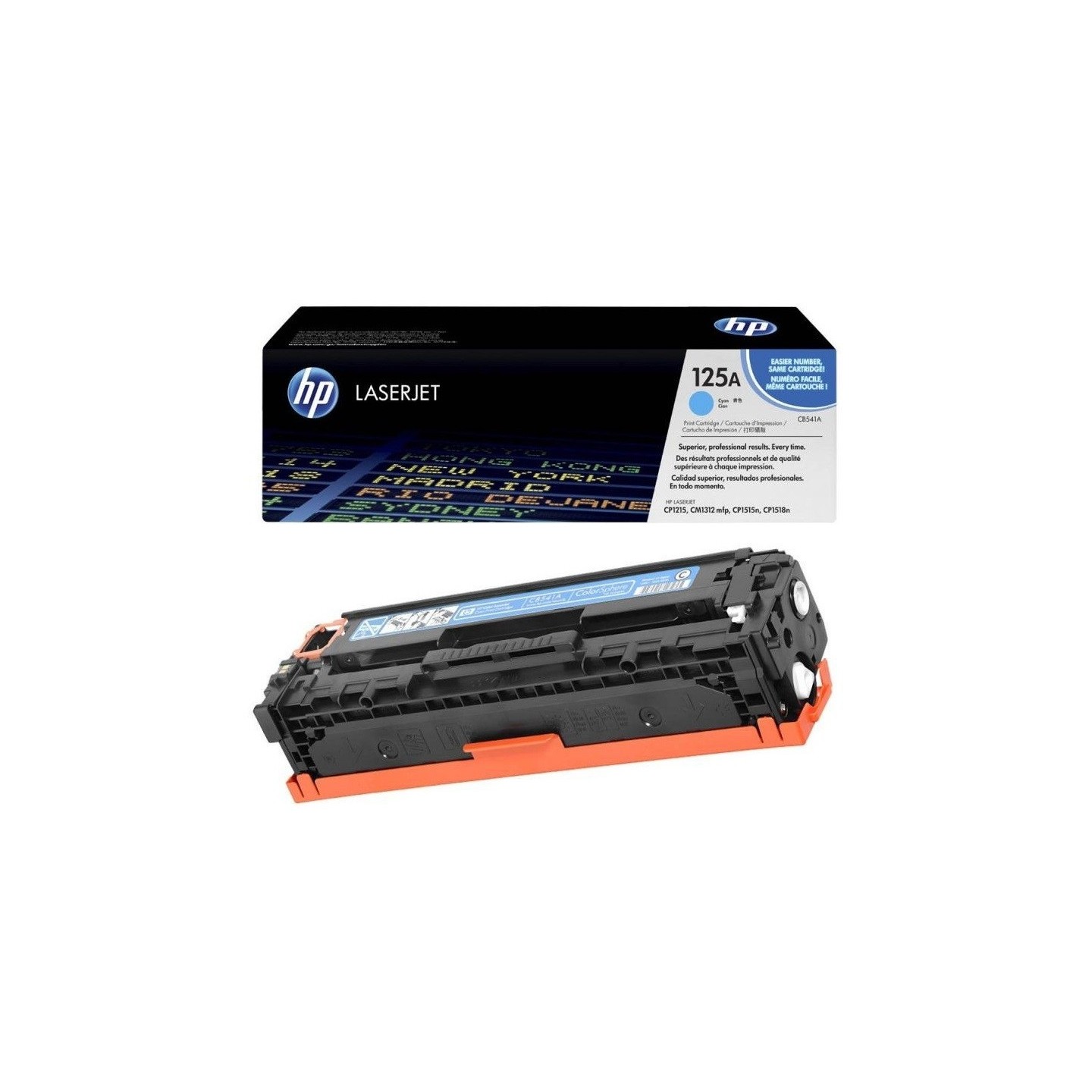 Toner cyan HP pour Colorlaserjet CP 1215 / 1515 / 1518 (125A), Toner Express : achat en ligne de Toner cyan HP pour Colorlaserje