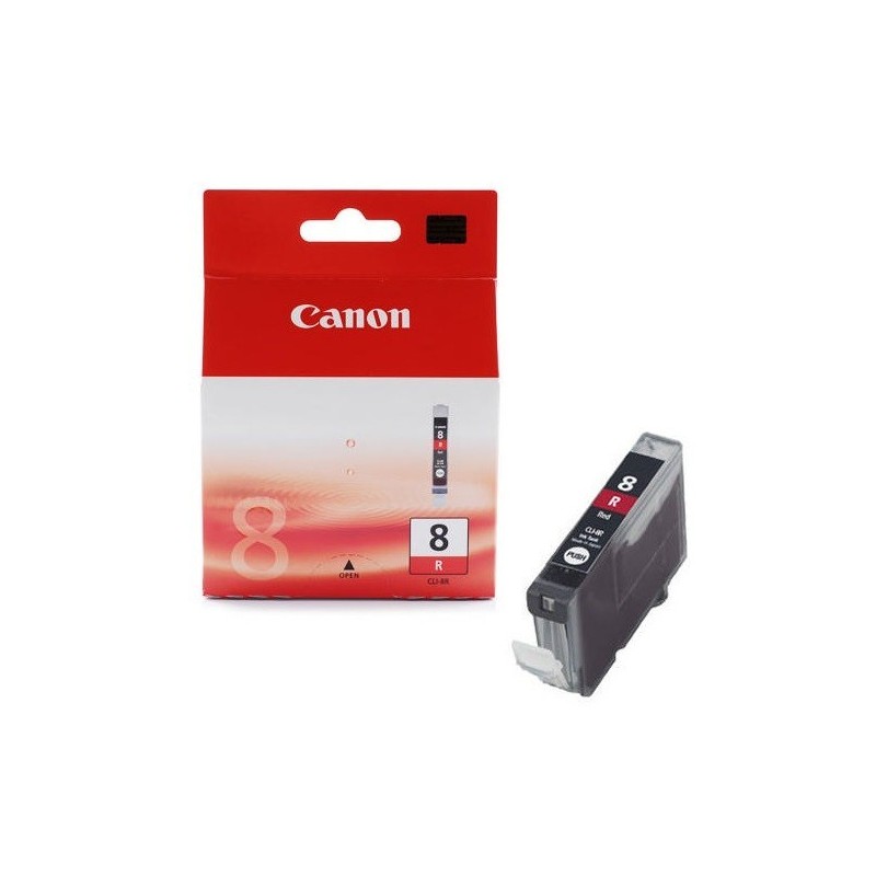 Cartouche d'encre Canon CLI-8R rouge, Toner Express : achat en ligne de Cartouche d'encre Canon CLI-8R rouge pour imprimante