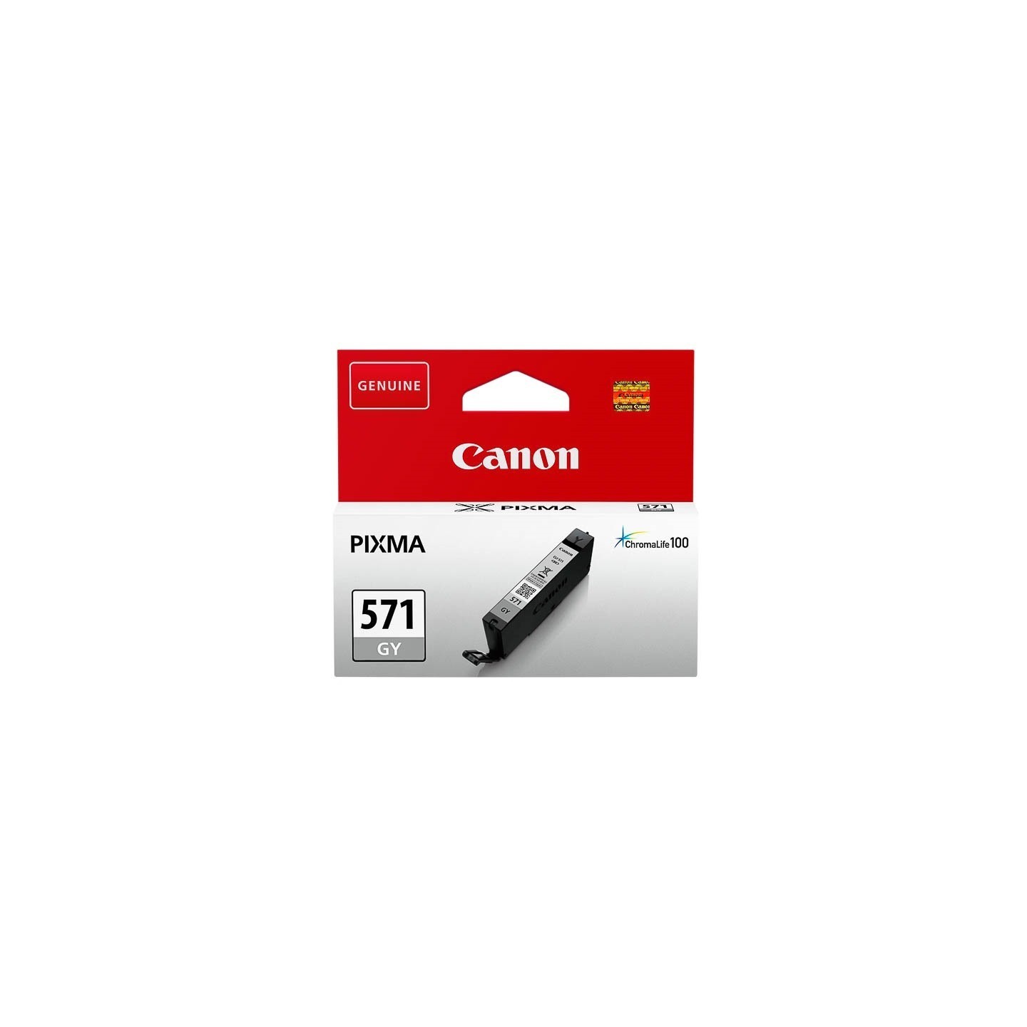 Cartouche Encre Grise (CLI-571GY) pour Canon Pixma MG 5750 / MG 6850..., Toner Express : achat en ligne de Cartouche Encre Grise