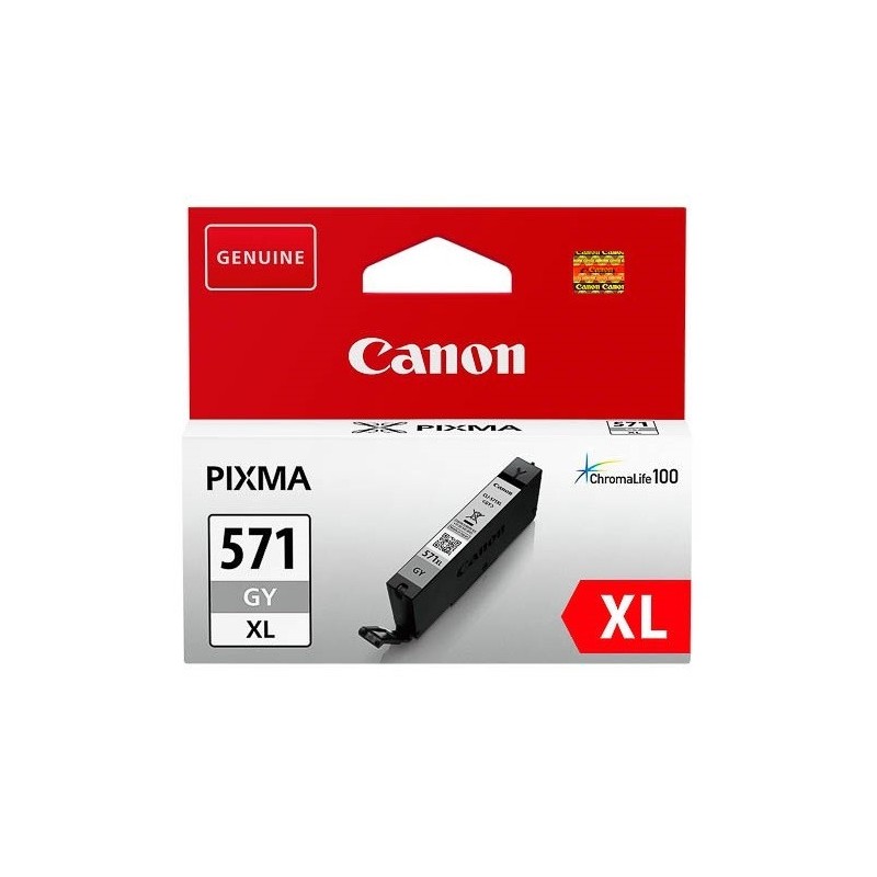Cartouche Encre Grise Haute Capacité (CLI-571GY XL) pour Canon Pixma MG 5750 / MG 6850..., Toner Express : achat en ligne de Car