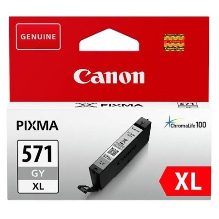 Cartouche Encre Grise Haute Capacité (CLI-571GY XL) pour Canon Pixma MG 5750 / MG 6850..., Toner Express : achat en ligne de Car