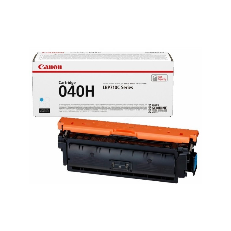 Cartouche Toner Cyan Haute Capacité CANON pour Imprimante Laser (N°040HC) - Capacité 10 000 pages