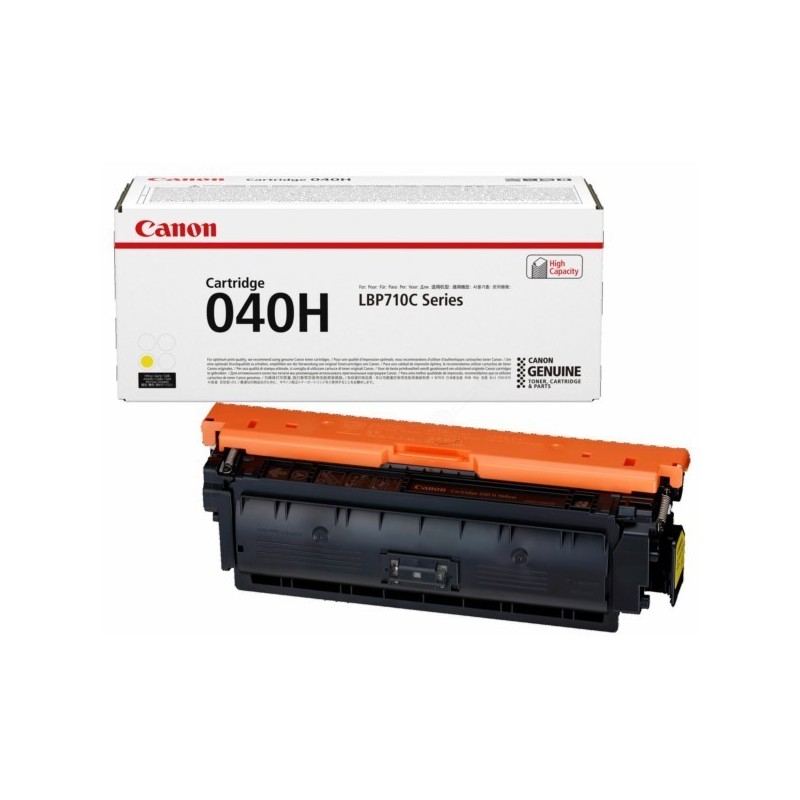 Cartouche Toner Jaune Haute Capacité CANON pour Imprimante Laser (N°040HY) - Capacité 10 000 pages