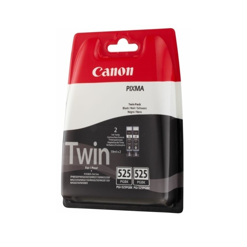 Pack 2 cartouches Noires Canon PGI-525BK pour IP4850 / MG5150.....