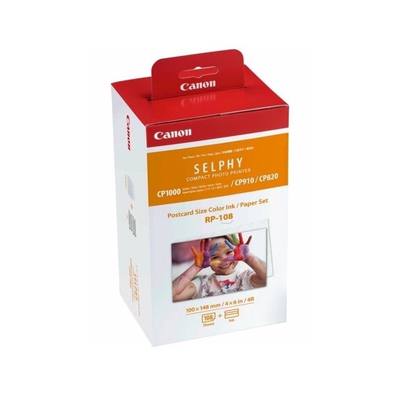 Cartouche + Papier RP-108 (papier photo) Canon pour Imprimante SELPHY