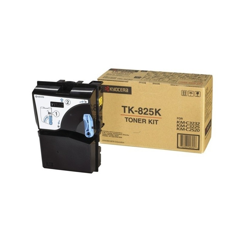 Toner noir Kyocera Mita KMC2520 / KMC3225 / KMC3232 ...(TK-825K), Toner Express : achat en ligne de Toner noir Kyocera Mita KMC2
