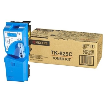 Toner cyan Kyocera Mita KMC2520 / KMC3225 / KMC3232 (TK-825C), Toner Express : achat en ligne de Toner cyan Kyocera Mita KMC2520