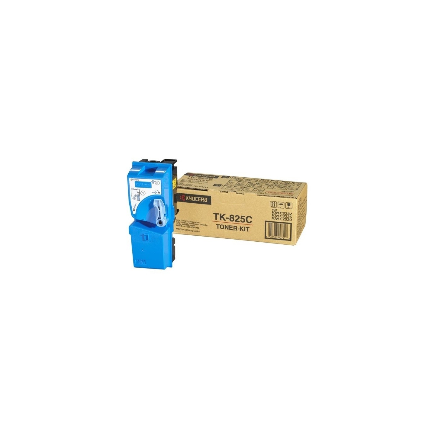 Toner cyan Kyocera Mita KMC2520 / KMC3225 / KMC3232 (TK-825C), Toner Express : achat en ligne de Toner cyan Kyocera Mita KMC2520