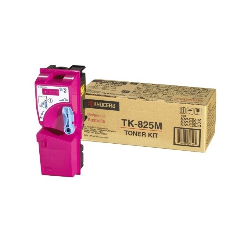 Toner magenta Kyocera Mita KMC2520 / KMC3225 / KMC3232 (TK-825M), Toner Express : achat en ligne de Toner magenta Kyocera Mita K