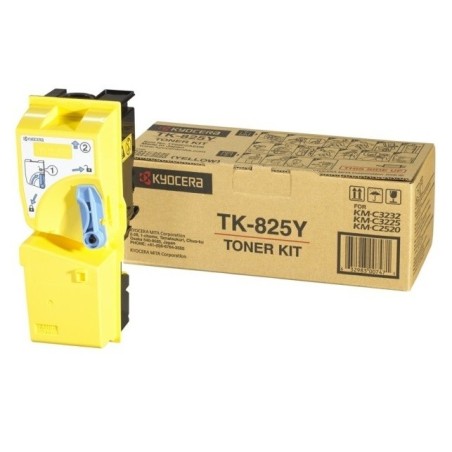Toner jaune Kyocera Mita KMC2520 / KMC3225 / KMC3232 (TK-825Y), Toner Express : achat en ligne de Toner jaune Kyocera Mita KMC25