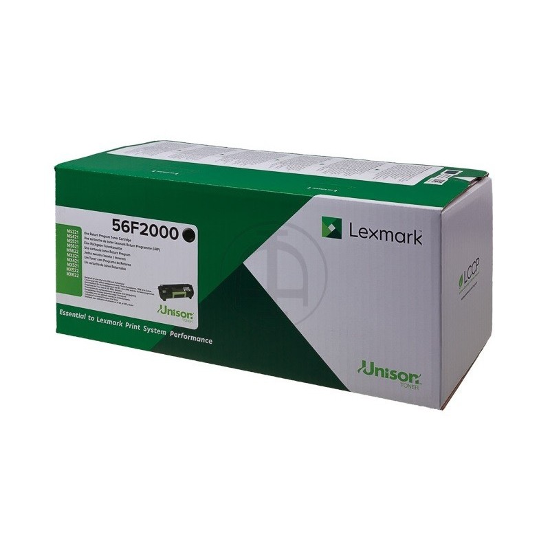 Cartouche de toner noir Lexmark (6K) - Programme de retour - 56F2000