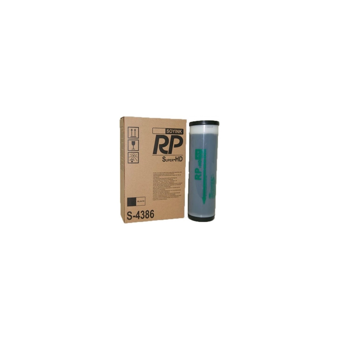 Pack 2 * Cartouche d'encre noir super HD Riso pour RP3700 - RP3790