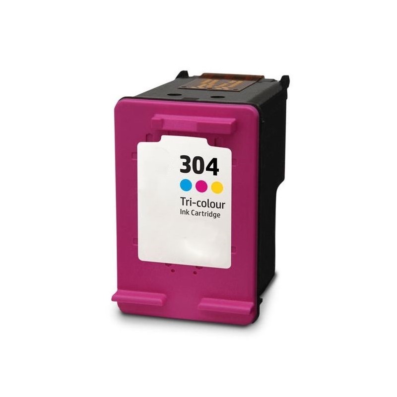 Cartouche Jet d'encre générique N°304XL Couleur pour HP Grande Capacité (7ml)