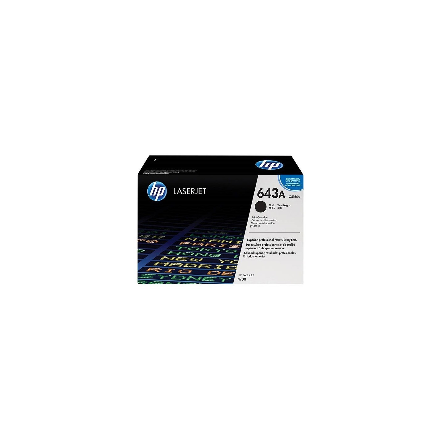 Toner Noir pour HP Color LaserJet 4700 (643A), Toner Express : achat en ligne de Toner Noir pour HP Color LaserJet 4700 (643A) p