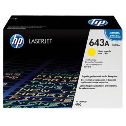Toner Jaune pour HP Color LaserJet 4700 (643A), Toner Express : achat en ligne de Toner Jaune pour HP Color LaserJet 4700 (643A)
